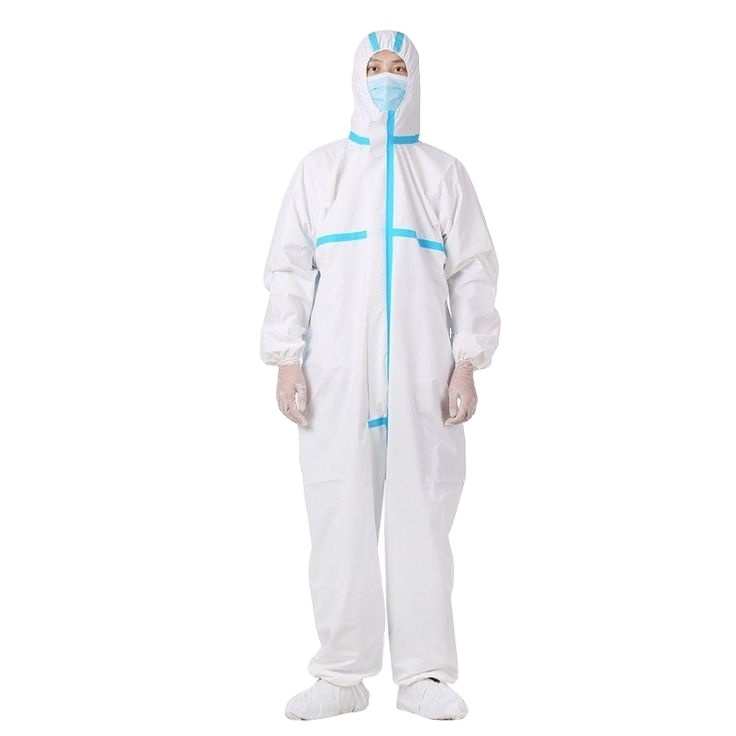 Hubei Xiantao Wholesale High Quality non-woven surgical gowns coverall protective disposable pp coverall