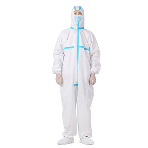 Hubei Xiantao Wholesale High Quality non-woven surgical gowns coverall protective disposable pp coverall