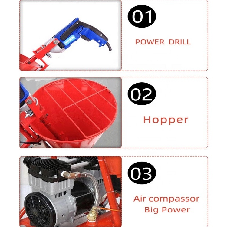 Small concrete pump portable concrete mixers wall cement spray plaster machine