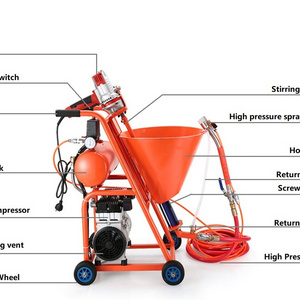 Praise super many new small putty, plastering, cement, paint wall grouting spraying machine