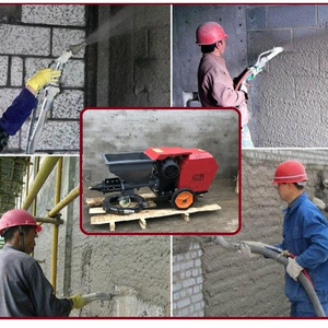 Multifunctional Cement Mortar Spraying Machine Electric/ Diesel Mini Stucco Pump Cement Sand Mortar Spraying Machine