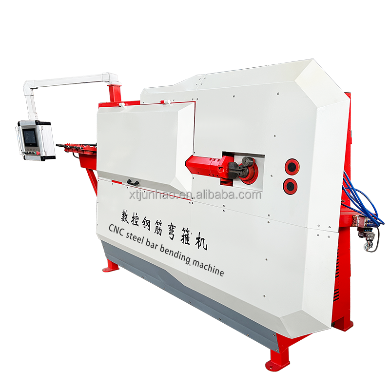 Fully automatic hydraulic stainless steel rebar bending and cutting machine with large 2D numerical control