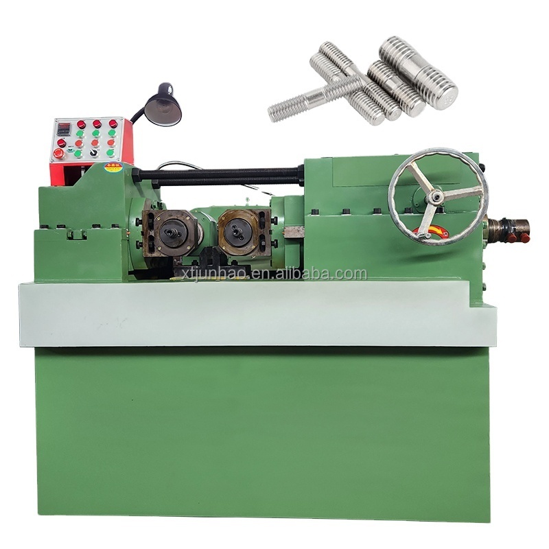 Automatic round die rebar thread rolling machine for bar rod