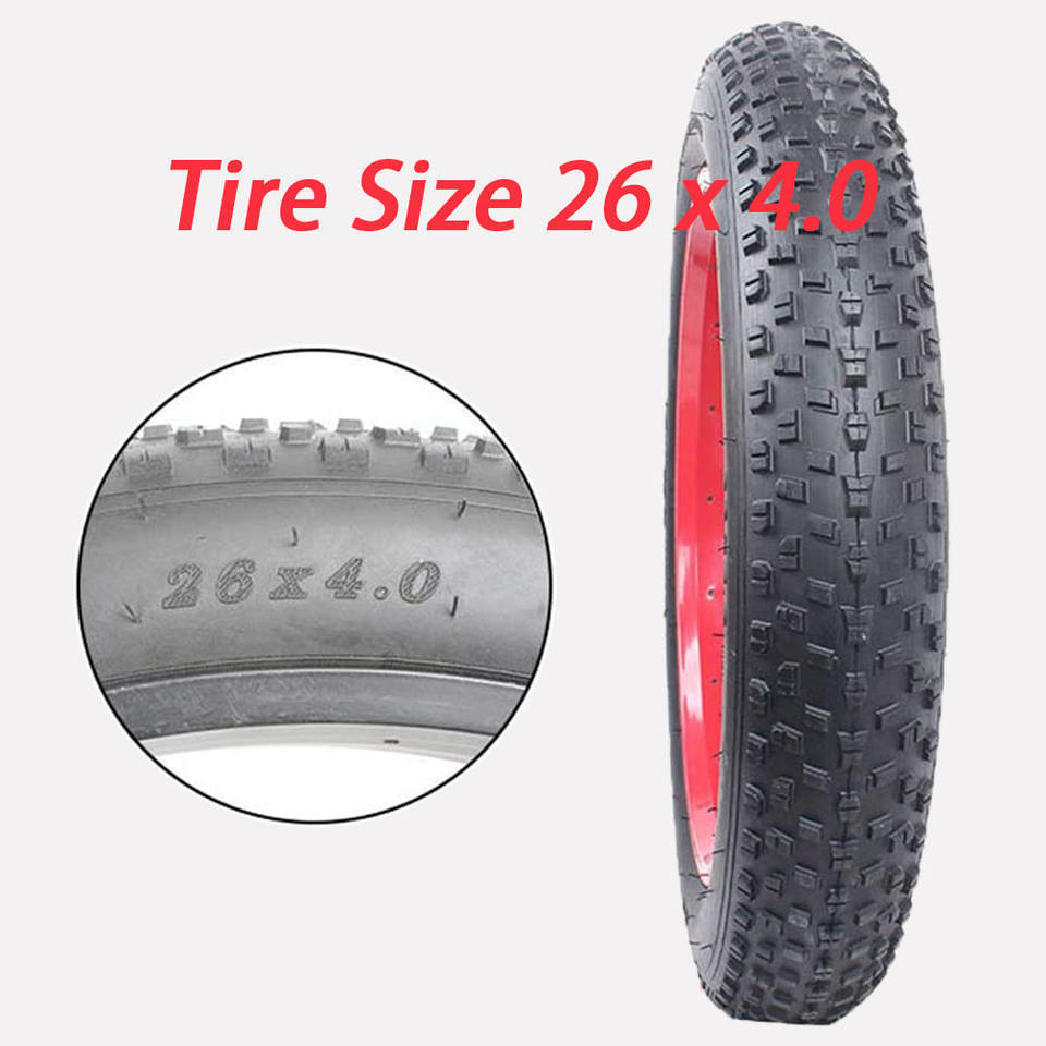 Factory price 20x4 26x4 fat bike tire ebike tyre for mountain bicycle