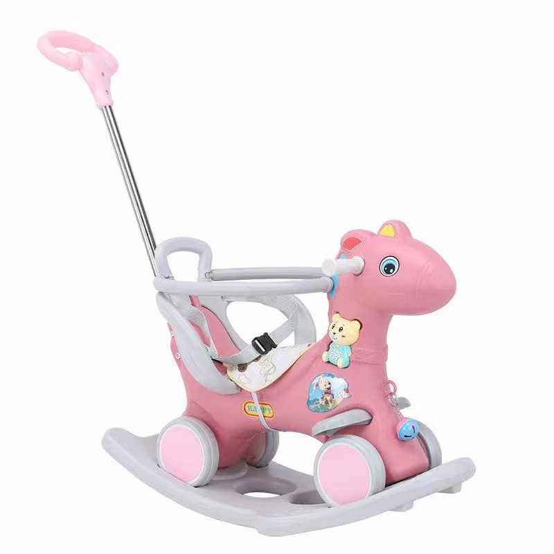 Factory-made 2023 new three-usage kids' ride-on-car, children rocking horse