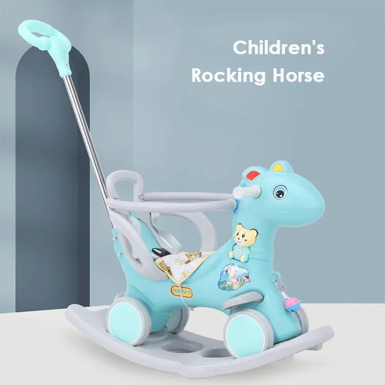 Factory-made 2023 new three-usage kids' ride-on-car, children rocking horse