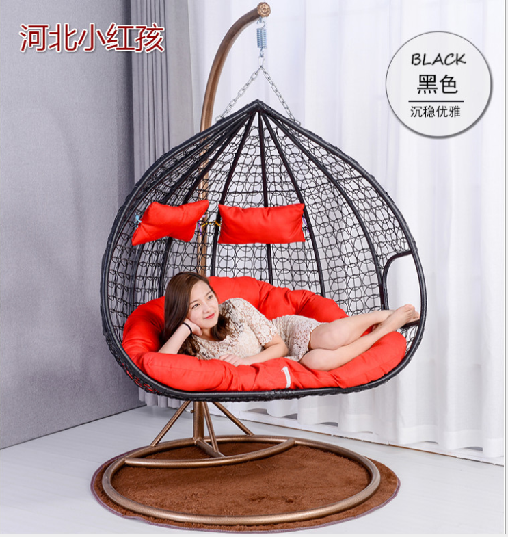 Indoor Outdoor two People Hanging Patio Swings Chair Balcony Double Swing Egg Chair