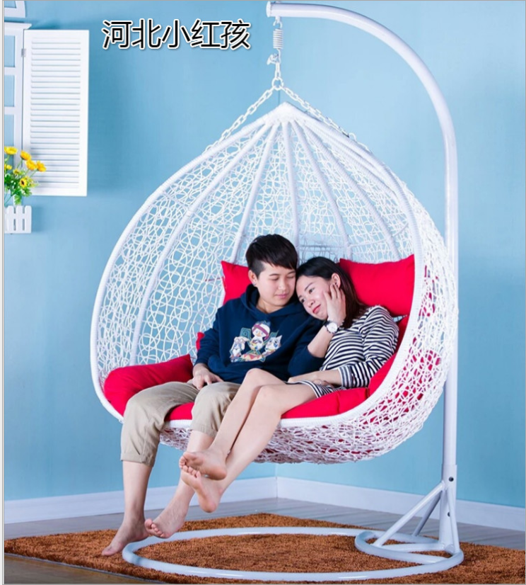 Indoor Outdoor two People Hanging Patio Swings Chair Balcony Double Swing Egg Chair