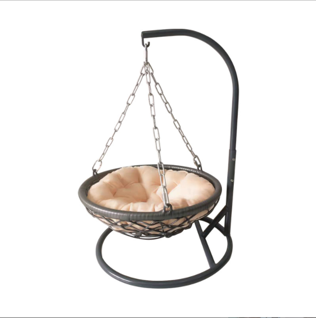 Junlin  high quality Patio dog and cat  rattan Swing egg Wicker Hanging Chair for pet