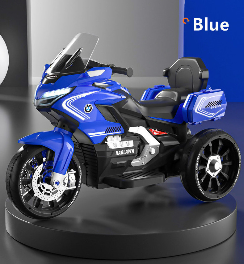 Wholesale High Quality Luxury Kids Toy Car  three wheels battery powered electric car kids Electric Motorcycle