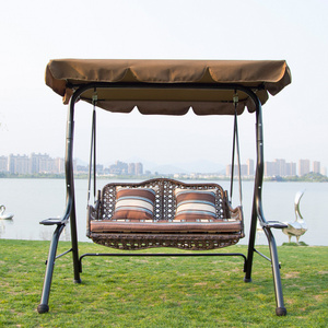 2022 Chinese Manufacturers Will Directly Sell Popular Outdoor Swing Chairs With Two-seater Three-seater Swing Chairs