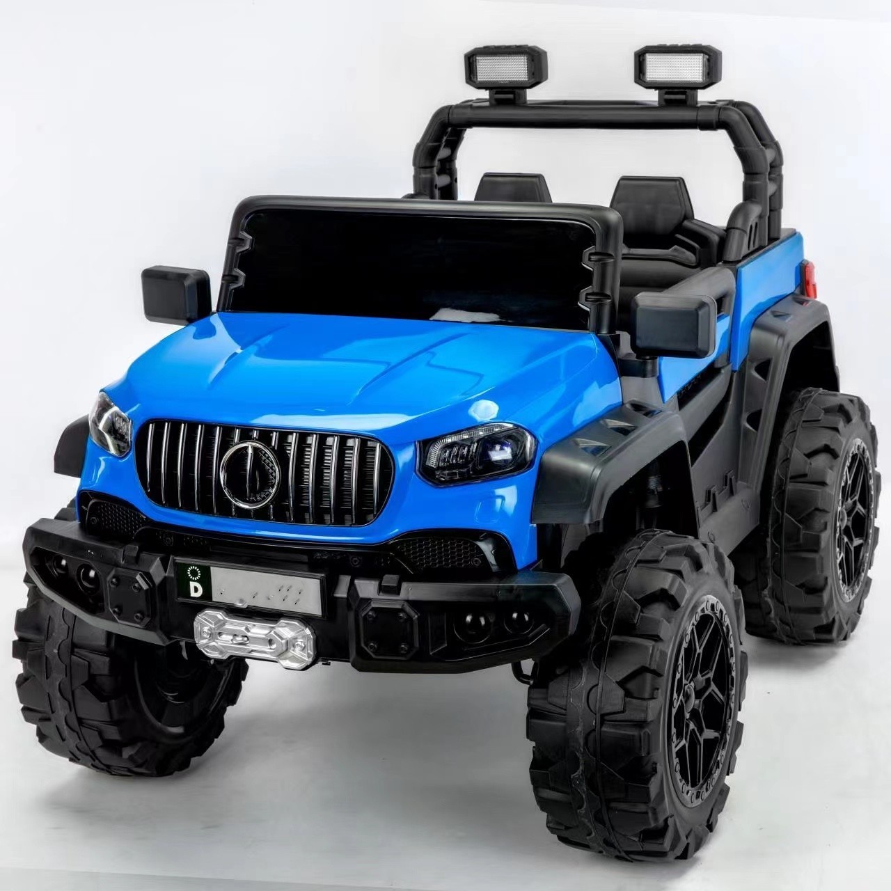 Wholesale Music Lights Four-Wheeled Car Four-Wheel Drive Toy Car Remote Control Off-road Stroller Children's Electric Car