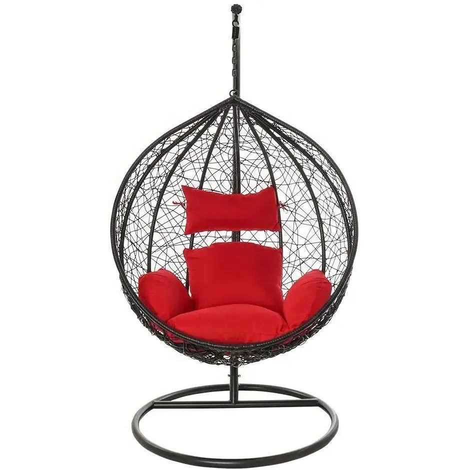 Cheap Price Indoor Outdoor Modern Hanging Swing Chair Bamboo Patio Rattan Wicker Egg Swing Clear Chair