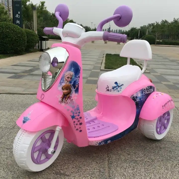 Frozen 3-wheel Scooter Battery Electric Ride On Toys Car Motorcycle Kids Motorbike