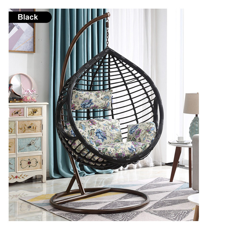 Modern Swing Chair With Stand Indoor Outdoor Patio Swings Hanging Egg Chair Garden Furniture Hot Selling Patio Swing