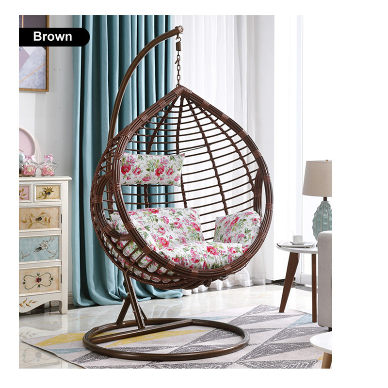 Modern Swing Chair With Stand Indoor Outdoor Patio Swings Hanging Egg Chair Garden Furniture Hot Selling Patio Swing