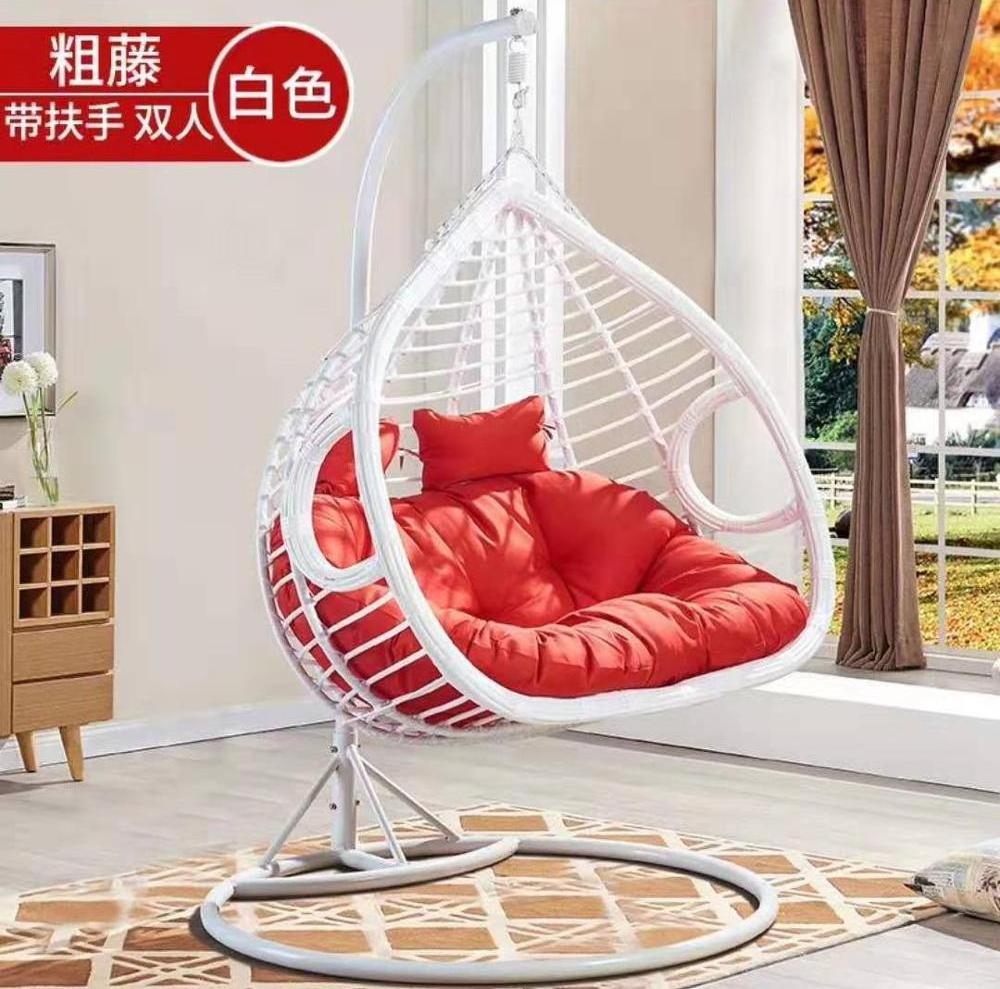 New arrival outdoor and indoor use double seat hanging patio swing chair