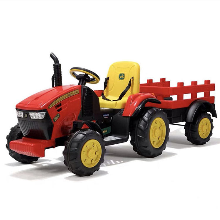 Hot Model New Ride On Tractor Electric Kids Battery Toy Car Tractor With Trailer