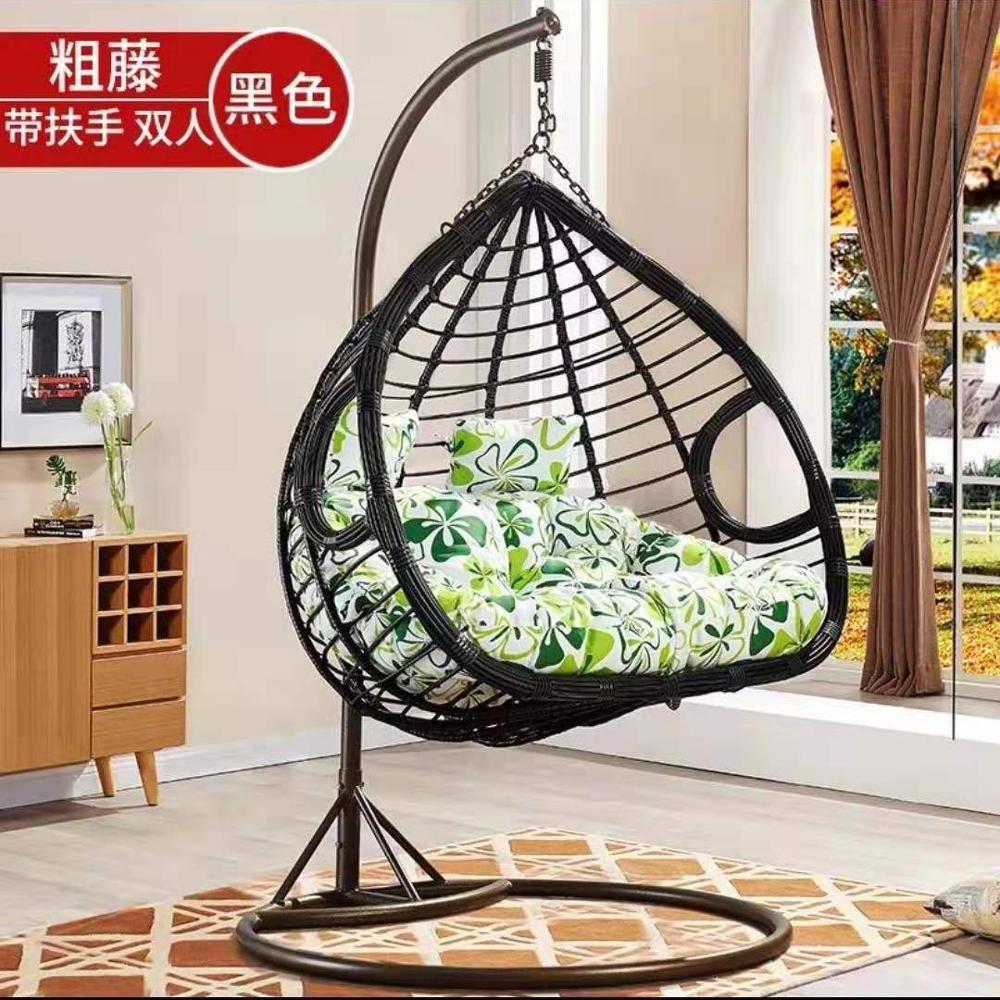 New arrival outdoor and indoor use double seat hanging patio swing chair