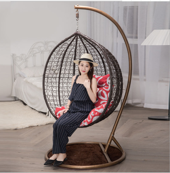 Junlin  high quality Patio Outdoor  rattan Swing egg Wicker Hanging Chair