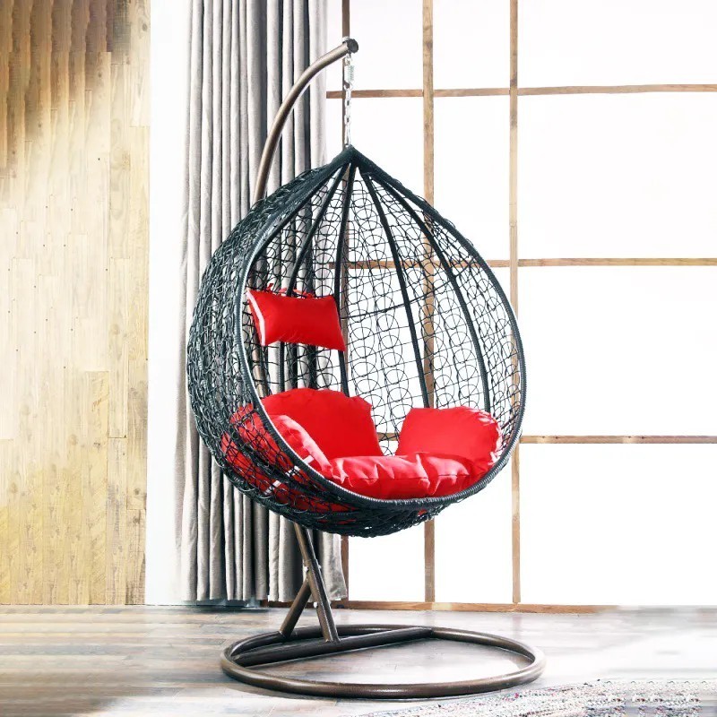 Junlin  high quality Patio Outdoor  rattan Swing egg Wicker Hanging Chair