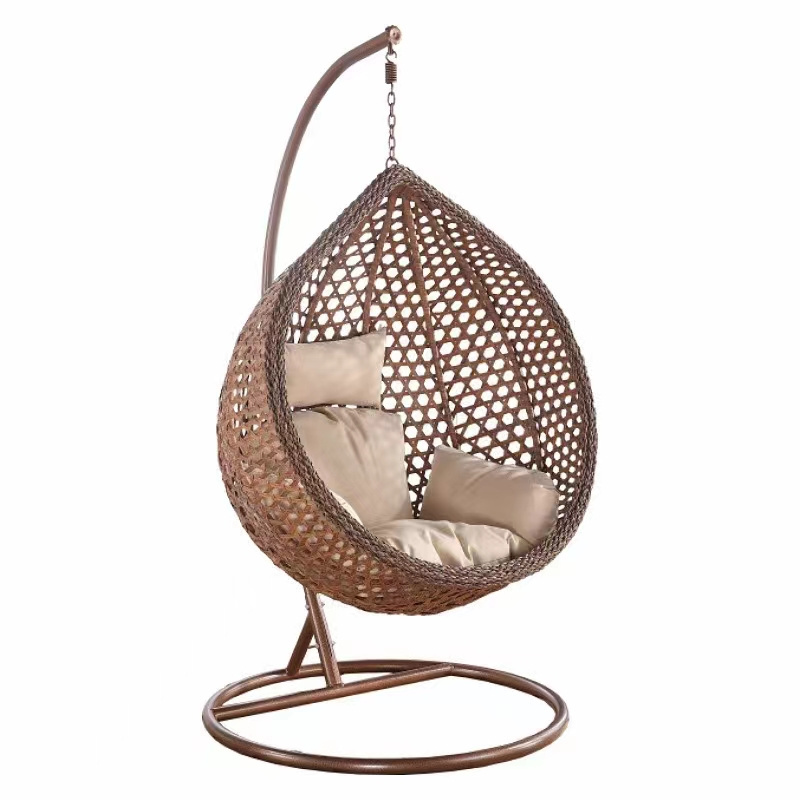 Wholesale Garden furniture Patio swings hammock egg chair with metal stand outdoor chair garden swing