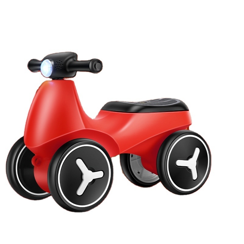 2022 New Design Baby Scooter With Back Bucket Roller Coaster Footless Toddler Four-wheel Scooter Children  Scooter