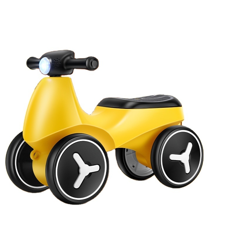 2022 New Design Baby Scooter With Back Bucket Roller Coaster Footless Toddler Four-wheel Scooter Children  Scooter