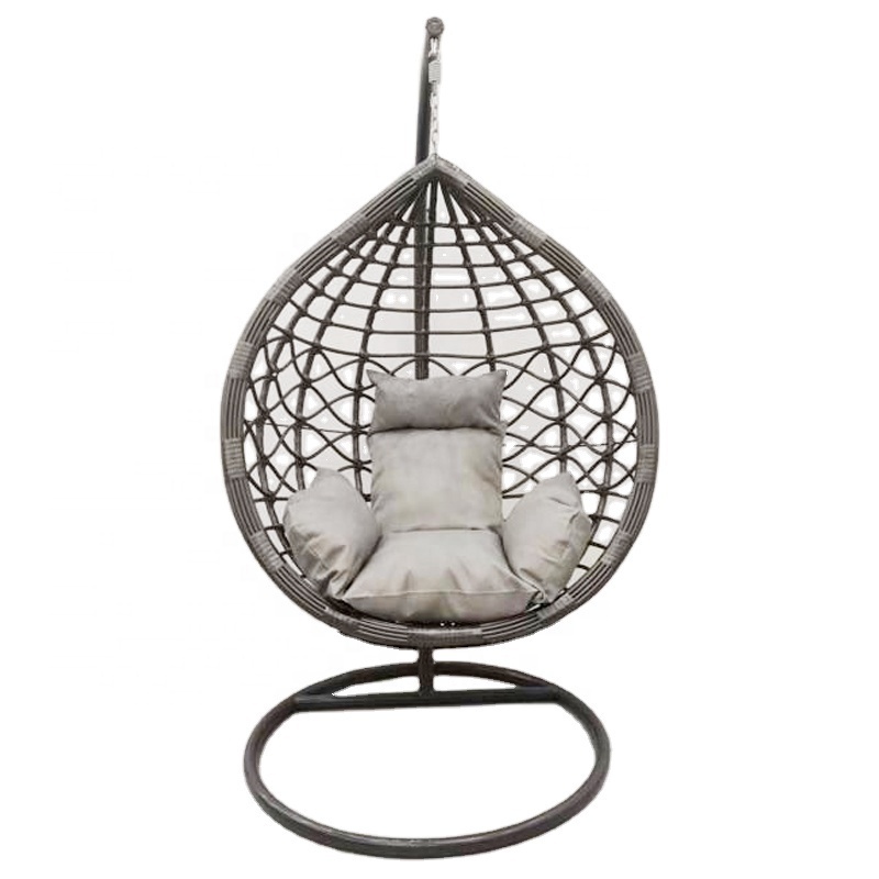 Egg Chair Swing With Stand Cushion Rattan Wicker Kids Adult Size Chair Swing Rattan Hanging Egg Chair