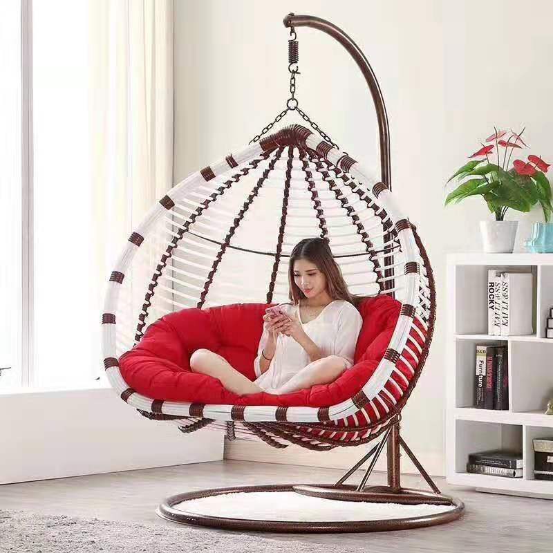 New arrival outdoor and indoor use double seat hanging patio swing chair