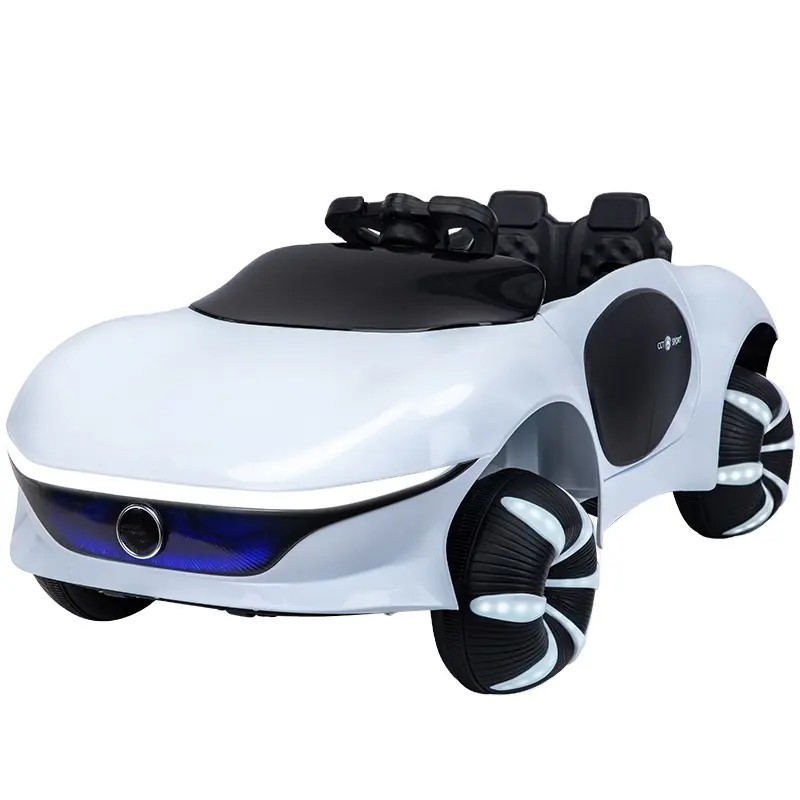 Ride On Car Six-wheel Children's Electric Car Off-road Vehicle With Double Seat Remote Control Swing Toy Car