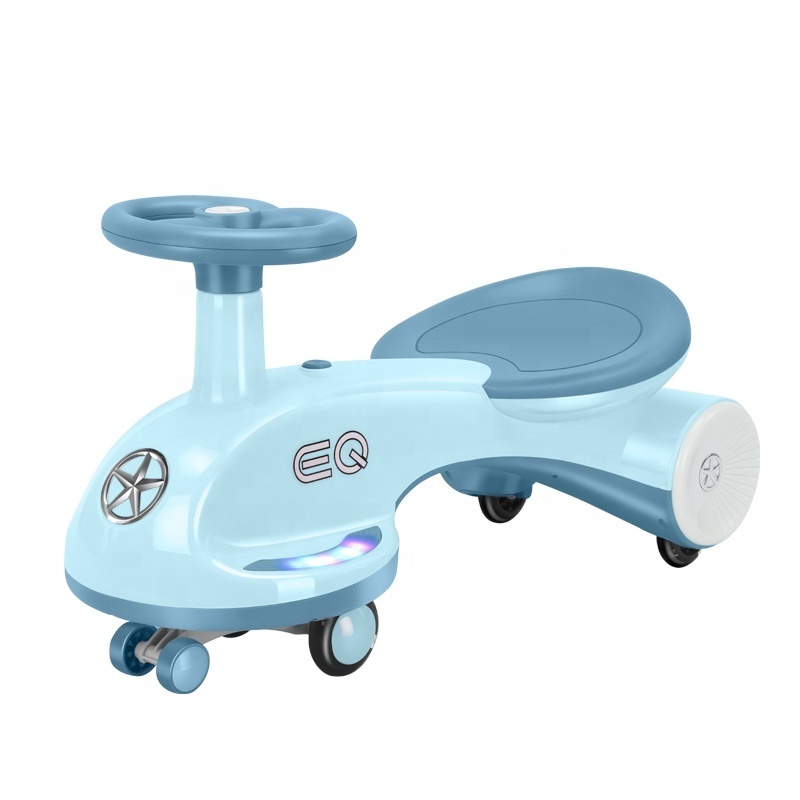 Wholesale High Quality With Light Music Anti Rollover Swing Car Yo Scooter Ride On Car Baby Scooter