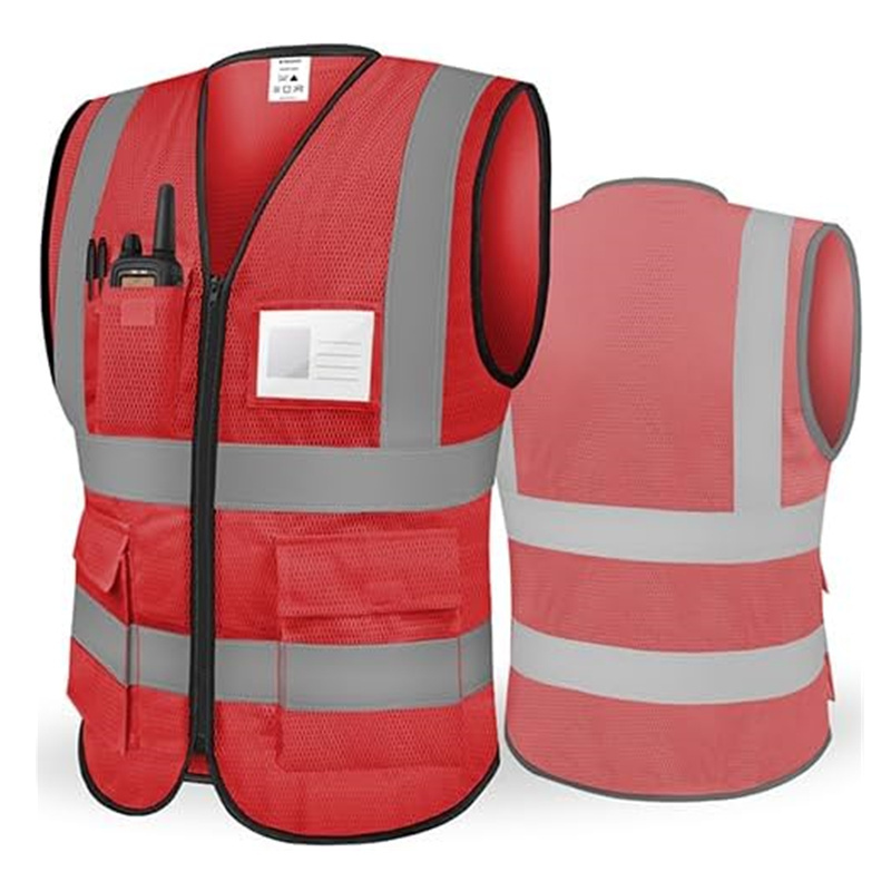 Comfortable Reflective Safety Vest Construction Hi Vis Jacket Work Security Mesh safety vest