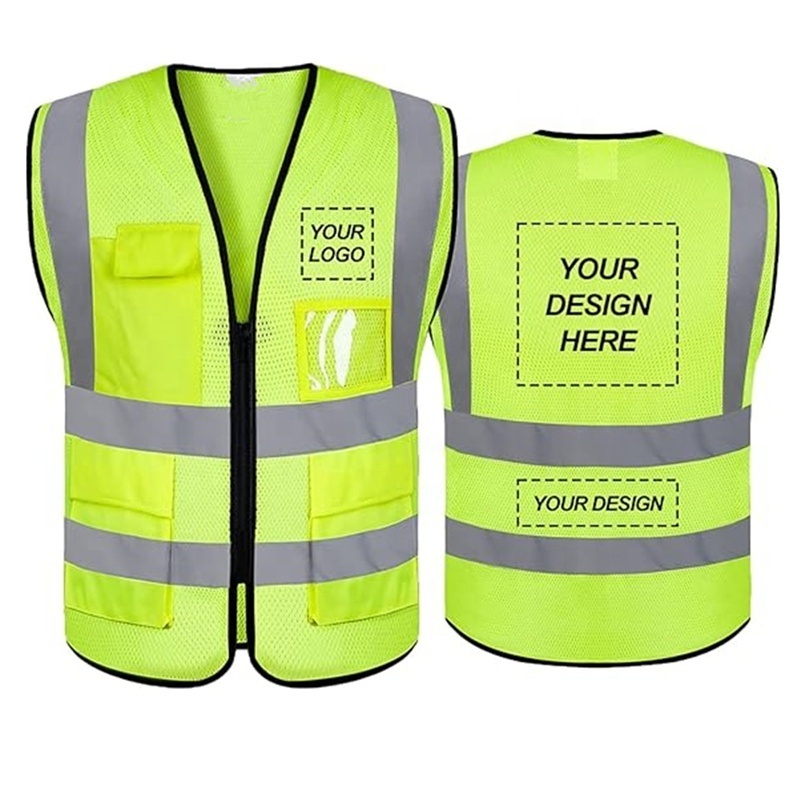 Comfortable Reflective Safety Vest Construction Hi Vis Jacket Work Security Mesh safety vest