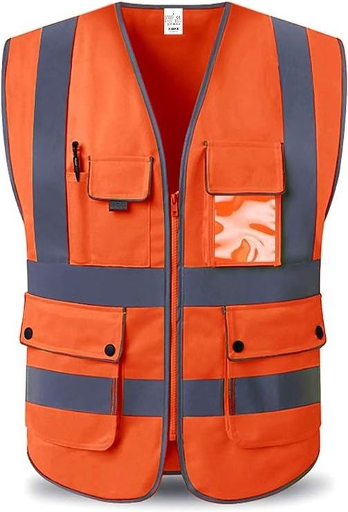 Junlong factory of Class 2 High Visibility Safety Vest Reflective, ANSI/ISEA Standards for wholesale