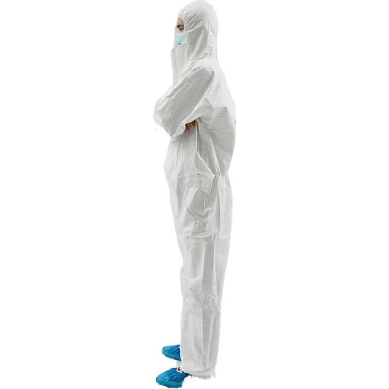 Waterproof Anti-static PPE Suits Disposable Coverall Microporous