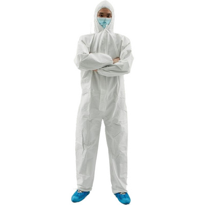 Waterproof Anti-static PPE Suits Disposable Coverall Microporous