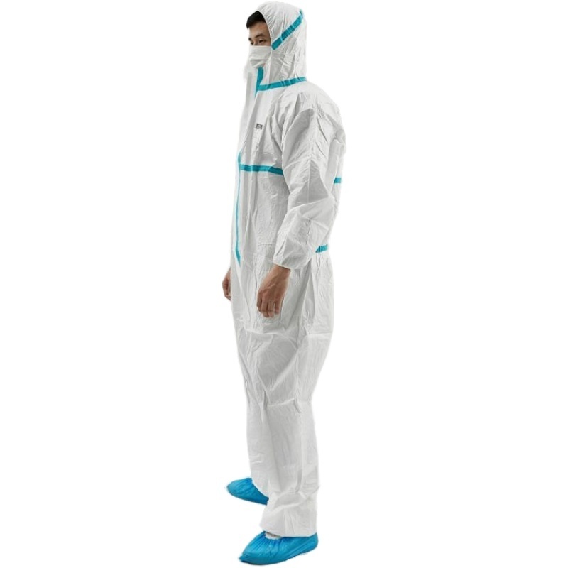 Disposable Lightweight Polypropylene/Microporous Coverall For Boiler Suit