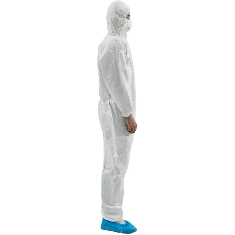 junglong  Disposable Jumpsuits White Coveralls Boiler Suits