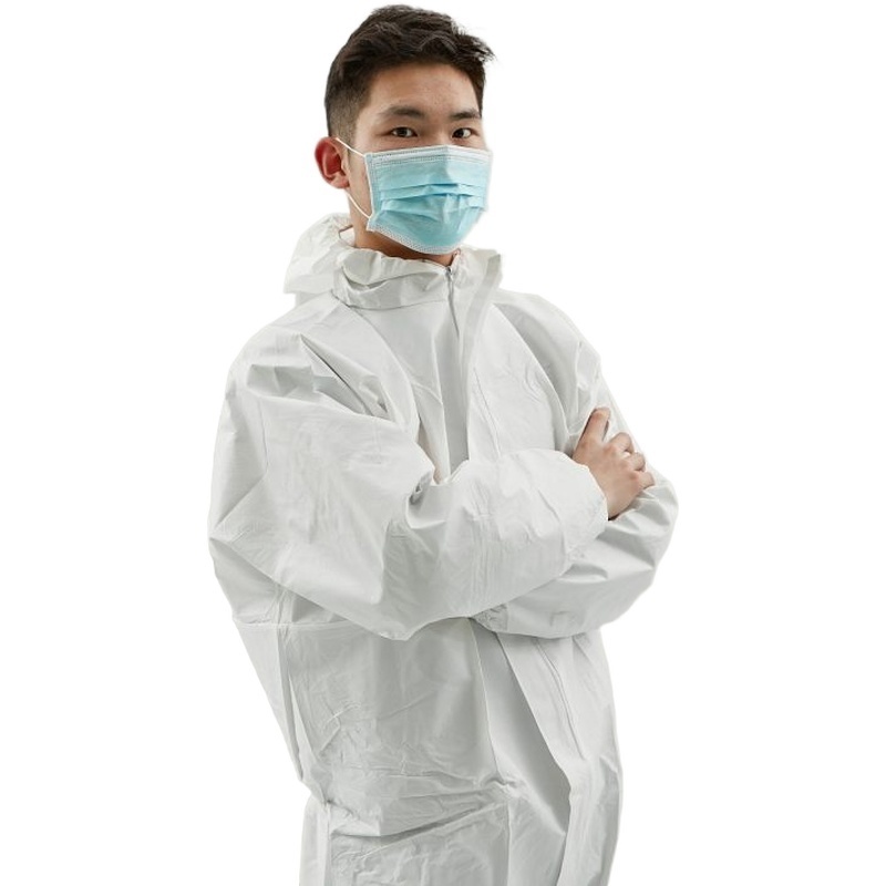 Waterproof Anti-static PPE Suits Disposable Coverall Microporous