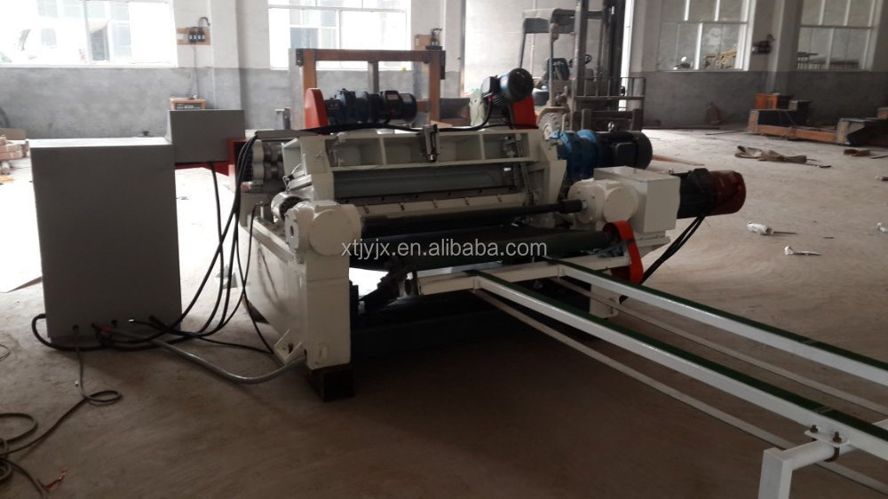 veneer peeling machine with single chuck/plywood peeling machine High quality plywood production line