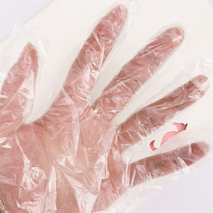 Cpe tpe hdpe disposable_ food grade china _ independent plastic gloves single packing Transparent Disposable Ldpe Pe cpe