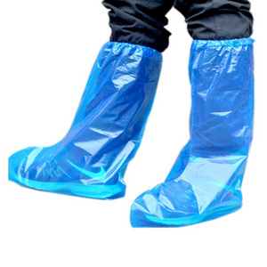 Disposable Boot Covers Plastic Long Waterproof Shoes Cover Over The Knee Shoes Cover for Men Women