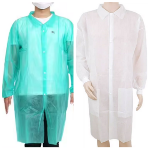 Popular PP Disposable Lab Coat/Visitor Gown/Lab Gowns