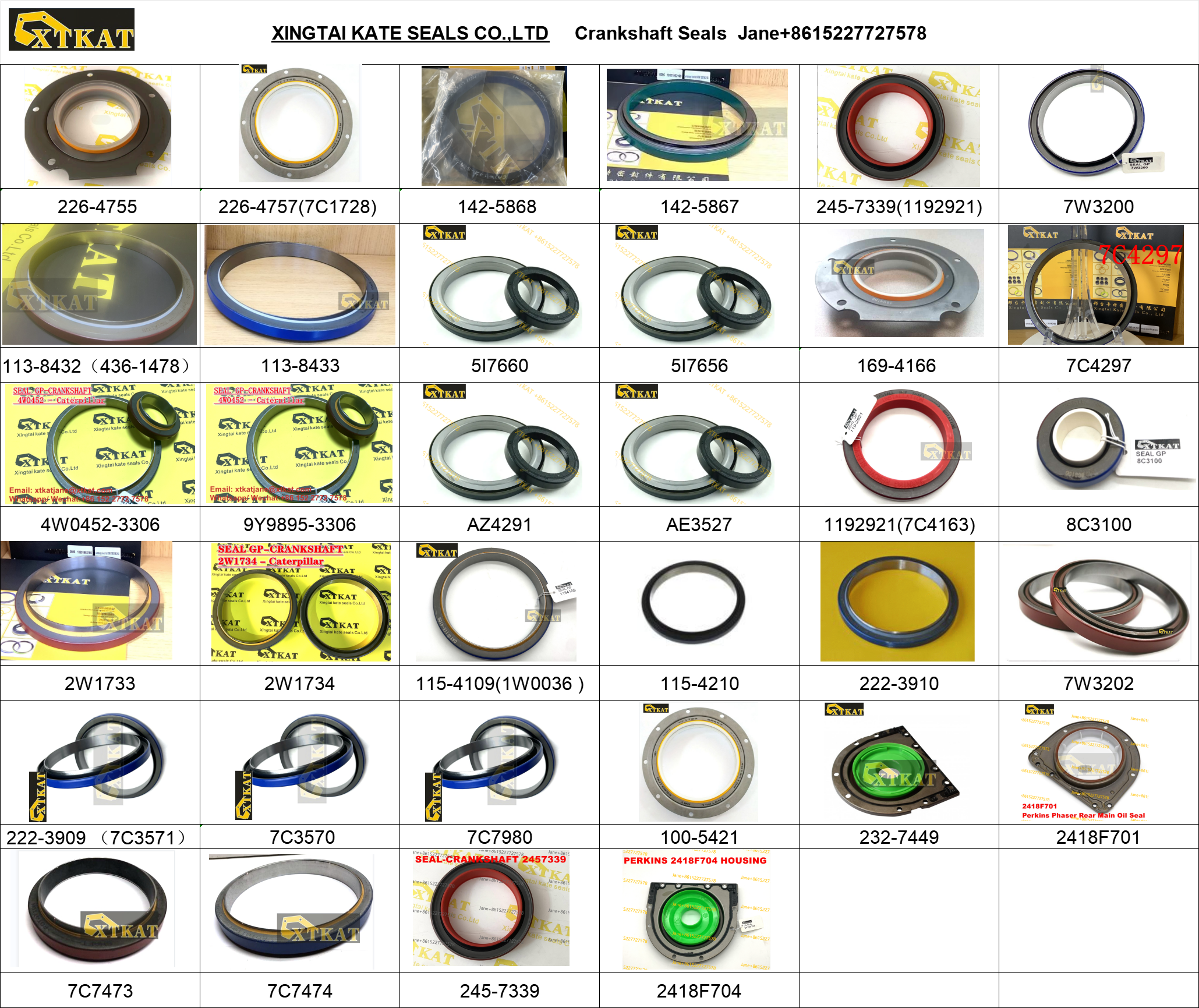 XTKAT 7W3202 or 7W-3202 Seal Group for Caterpillar /Front Crank Seal 7W3202