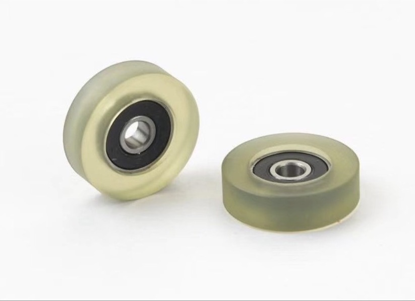 Custom size 48mm cam follower PU wheel polyurethane coated bearing Polyurethane Wheel With Bearing