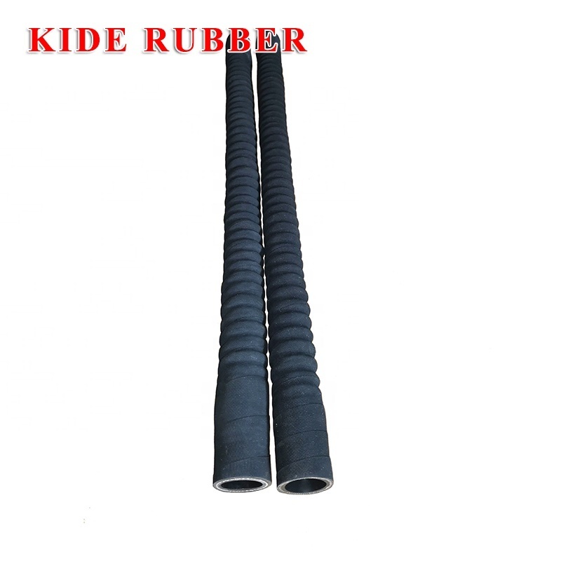 2 inch flexible radiator hose epdm rubber corrugated hose cloth wrapped rubber bellow flexible hose