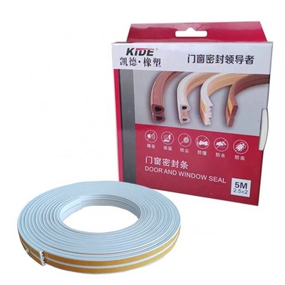 OEM 5M Rubber Seal Weather Strip Foam Sticky Tape  Self Adhesive Door Window Draught Excluder EPDM Rubber Seal For Home