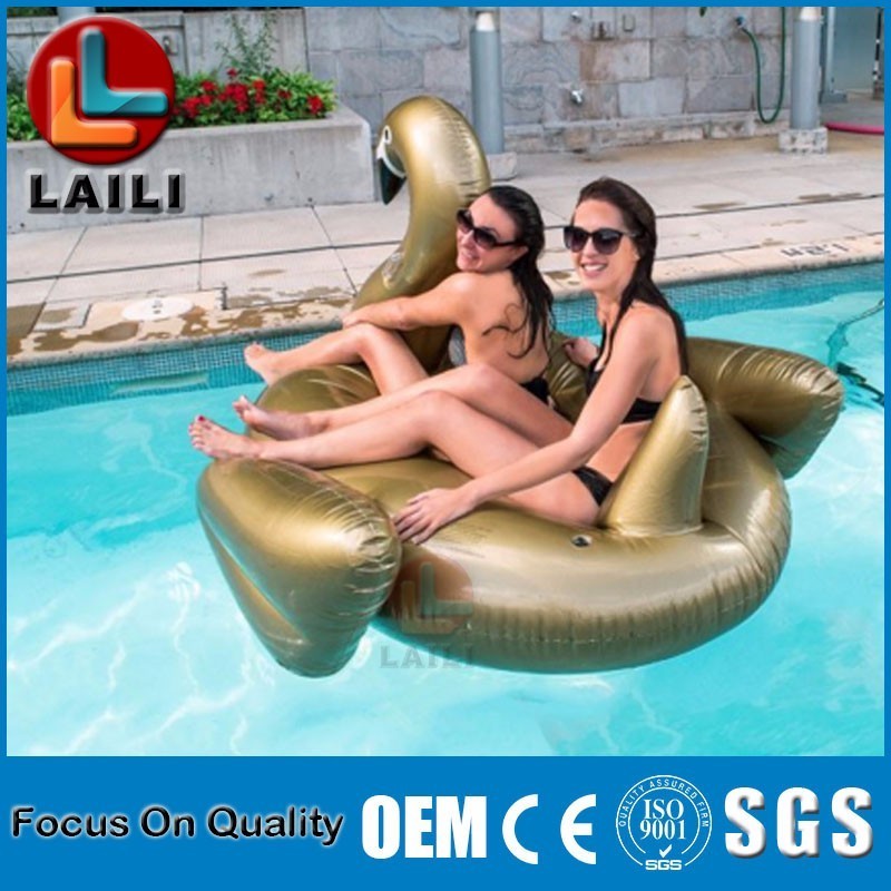 Inflatable product colored swan/inflatable pool float for swimming pool/inflatable large toys float product