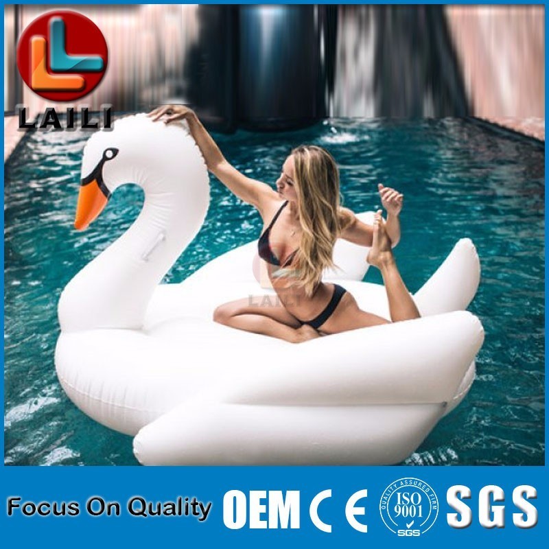 Inflatable Water park inflatable swan pool float /PVC swimming pool floating swan adult toys/Flamingo Inflatable Pool Float Summ